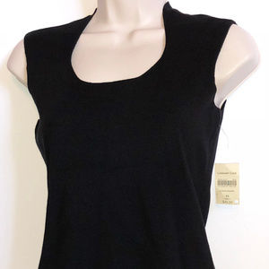 COLDWATER CREEK Black Silk/Nylon Knit Top Size XS